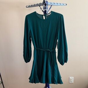 Emerald Green Long Sleeve Dress